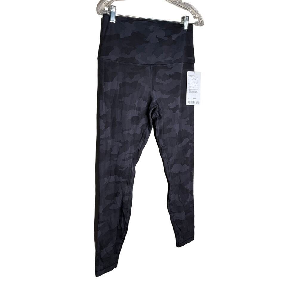 Lululemon Align Leggings High Rise Athleisure Camouflage Blue Womens Size 12 NWT
